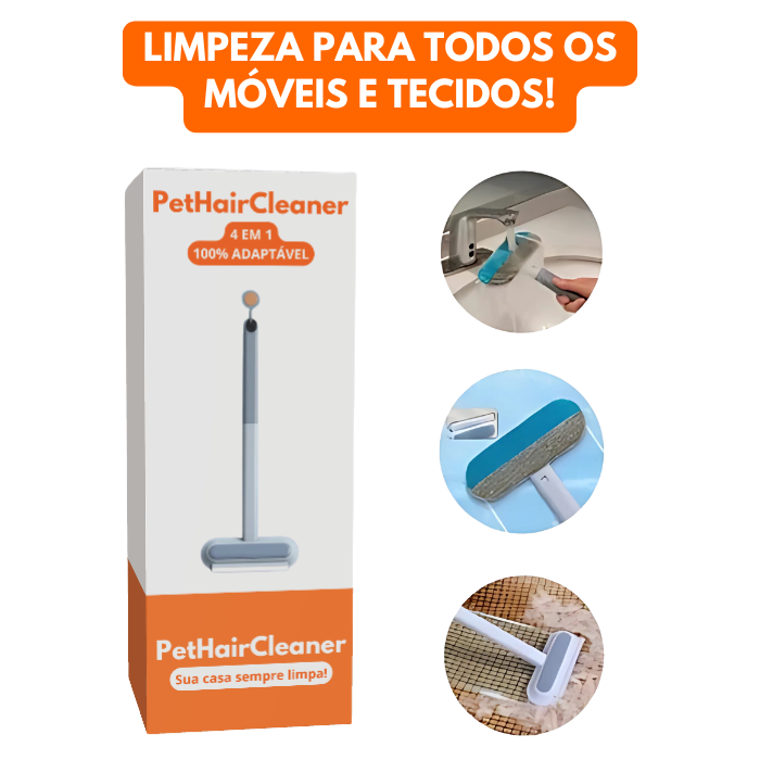 Pet hair Cleaner - (Remova Pelos de Roupas, Sofás, Cortinas e Lençóis com Total Facilidade!)