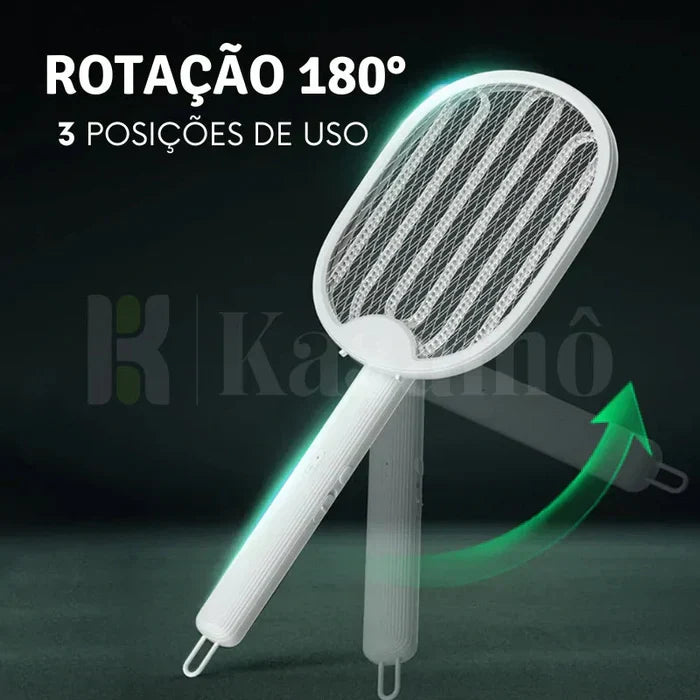 Raquete Max Bolt - Mata-Mosquito Com Ions de Atração